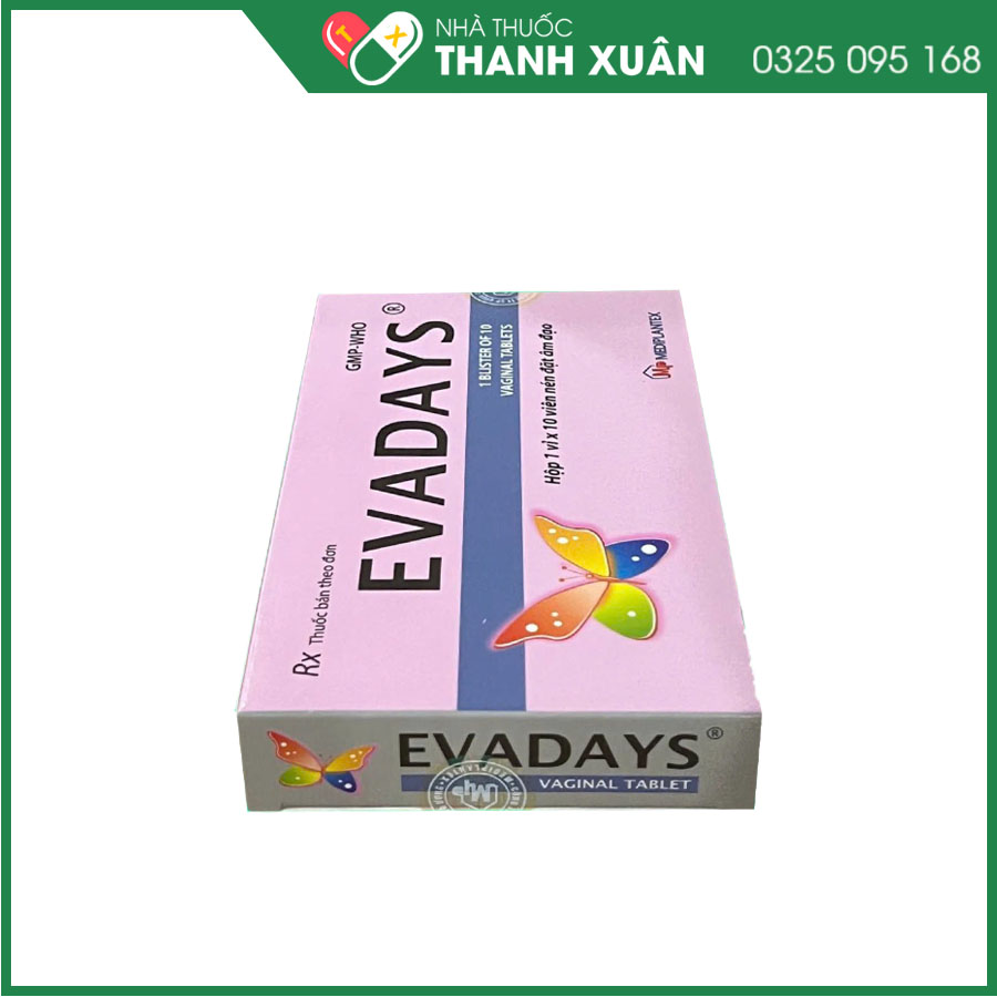 Evadays điều trị nhiễm nấm âm đạo, viêm âm đạo